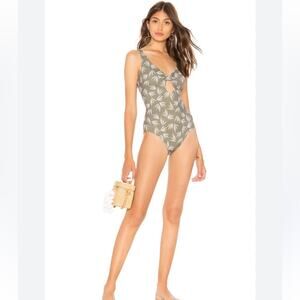 Eberjey Grassy Calysta One Piece in Agave Green Swimsuit Size Medium